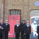 Chris Neale and members of the Chelmsford Sea Cadets